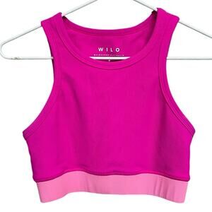 WILO Hot Pink‎ Sports Bra Women's Size Small